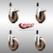 Service Caster 5 Inch 316SS High Temp Glass Filled Nylon 1-1/4 Inch Stem Caster Lck Brake, 2PK SS316TTLEX20S514-GFNSHT-2-S-2-114 - alternate 3